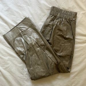 ITALIAN DESIGNER Silver Baggy Pants